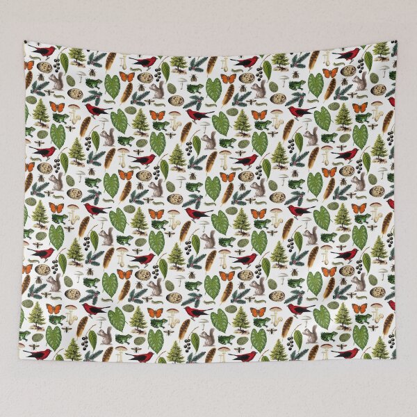 Item preview, Rustic Woodland Plants And Animals Pattern designed and sold by TDSwhite.