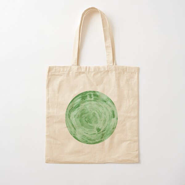 light green fern sphere Cotton Tote Bag