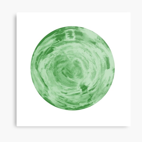 light green fern sphere Metal Print