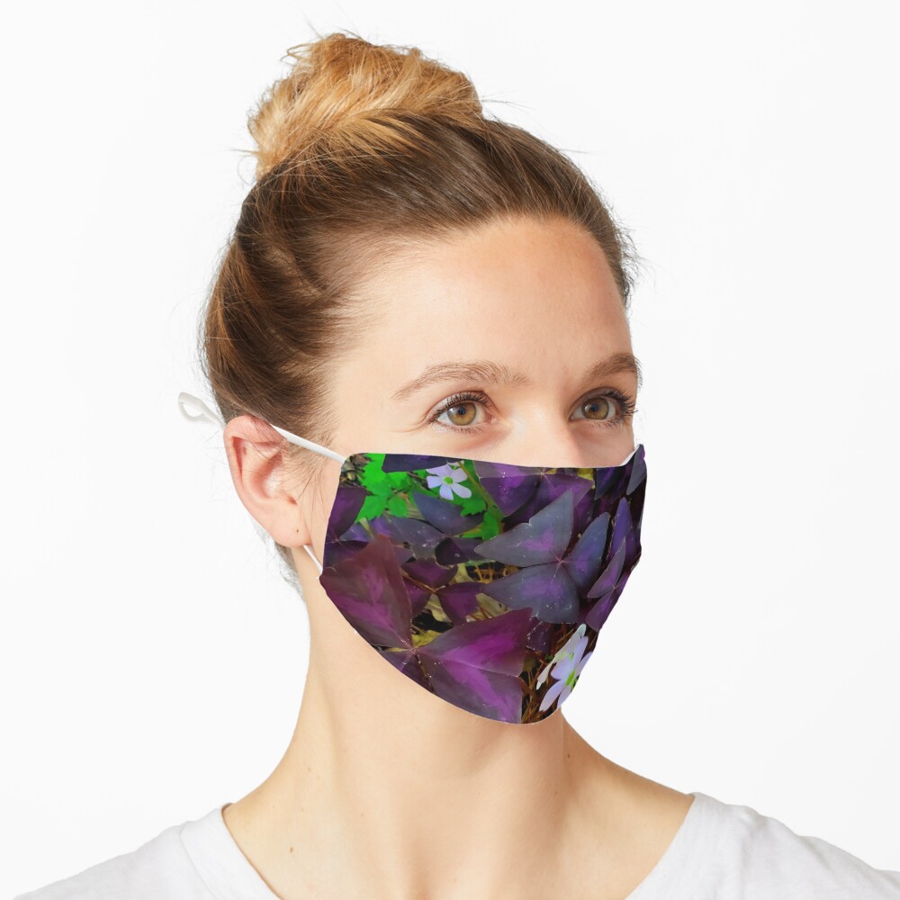 Purple Merlot clover Mask
