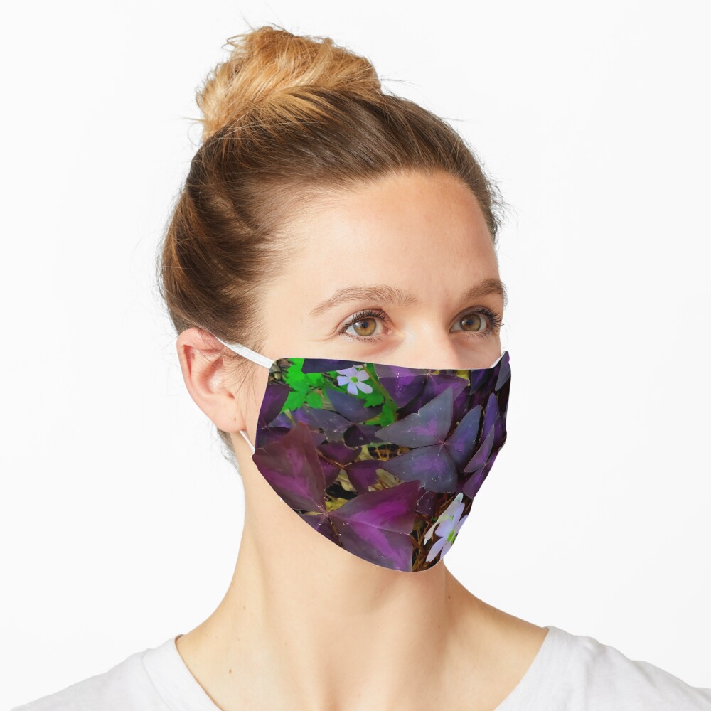 Purple Merlot clover Mask