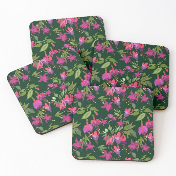 Item preview, April blooms(Fuchsia) designed and sold by Kanika Mathur  Design.
