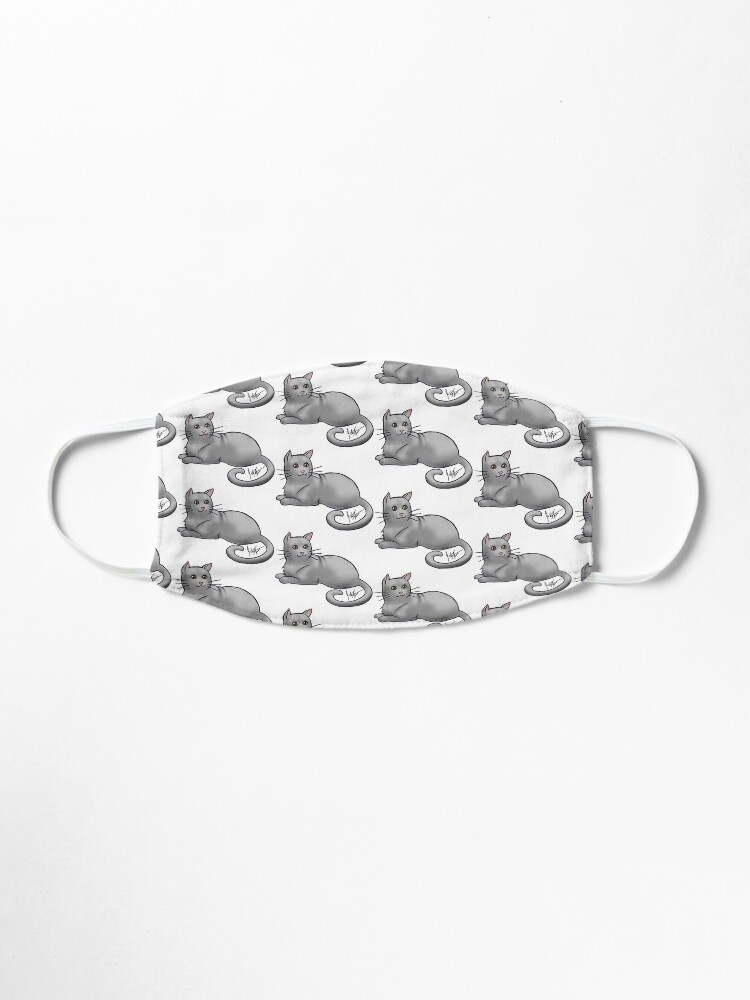 Alternate view of Gray Cat Mask