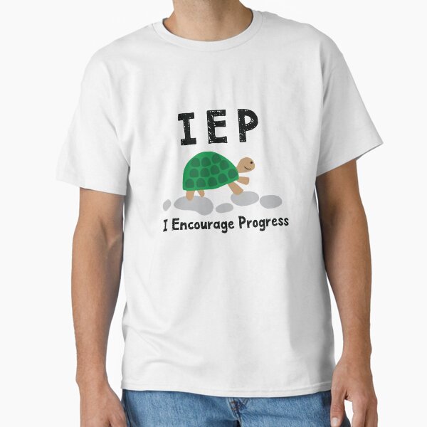 Vista previa del artículo con la obra «IEP I Fomento el progreso - Maestro de educación especial para autistas - Mamá y papá autistas - Mamá y papá con necesidades especiales», diseñado y vendido por toysforteachers.