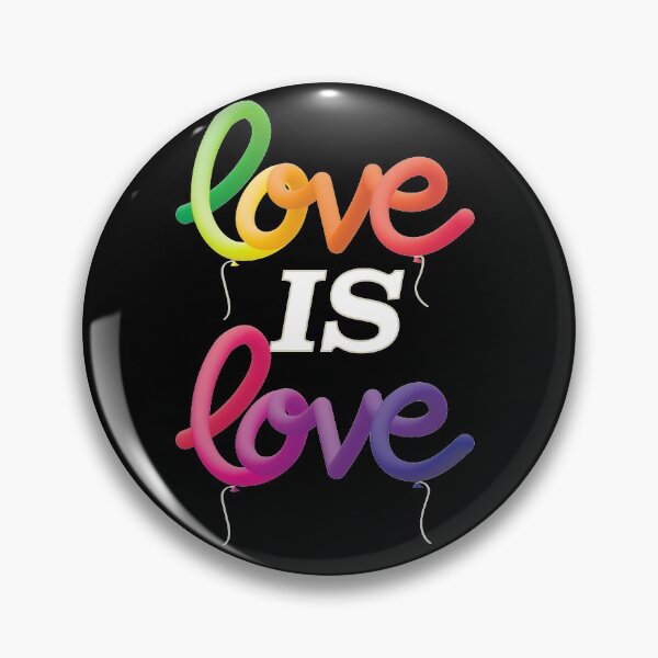 Aperçu de l'œuvre L'amour est l'amour fierté gaie arc-en-ballon ballon créée et vendue par Good-Politics.