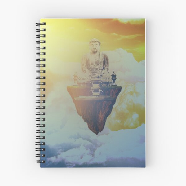 Item preview, Stone Buddha on an island in the sky designed and sold by danploof.