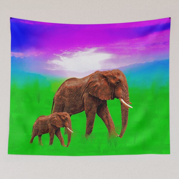 Item preview, Elephant and kid designed and sold by Nicole Kiefer.