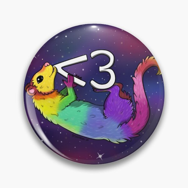 Item preview, <3 Rainbow Pride Ferret in Space designed and sold by Skrinkles.