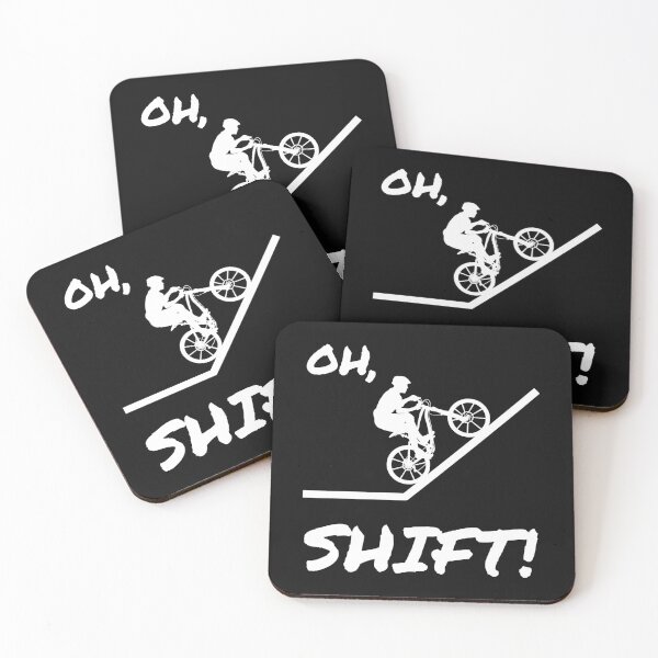 Item preview, Mountain Biker going uphill - Oh Shift! designed and sold by EstelleStar.