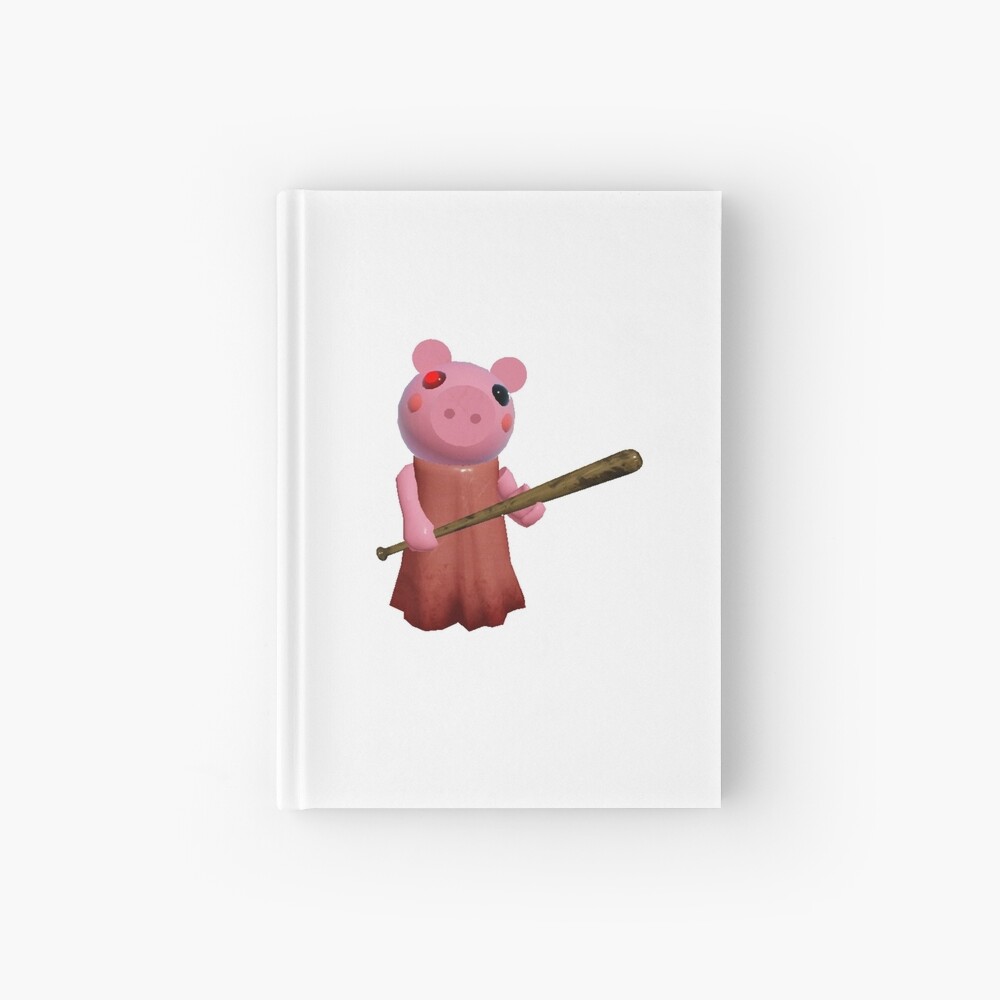 Roblox Piggy Hardcover Journal By Noupui Redbubble - pink and white roses roblox