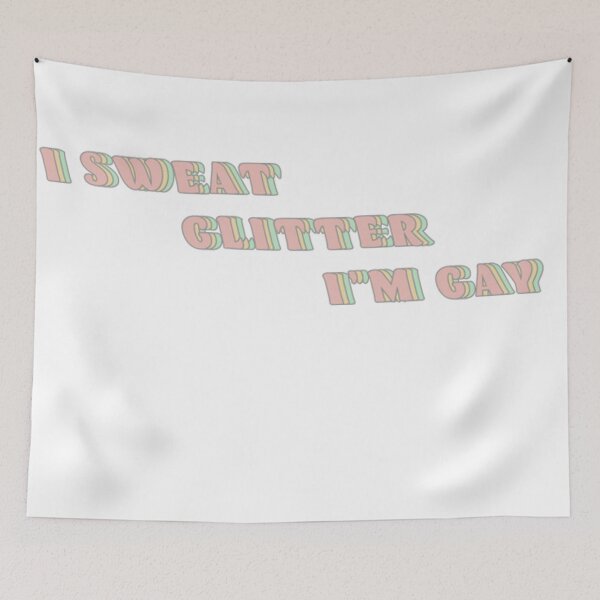Item preview, I Sweat Glitter I'm Gay - Green designed and sold by Celisa Lynn.