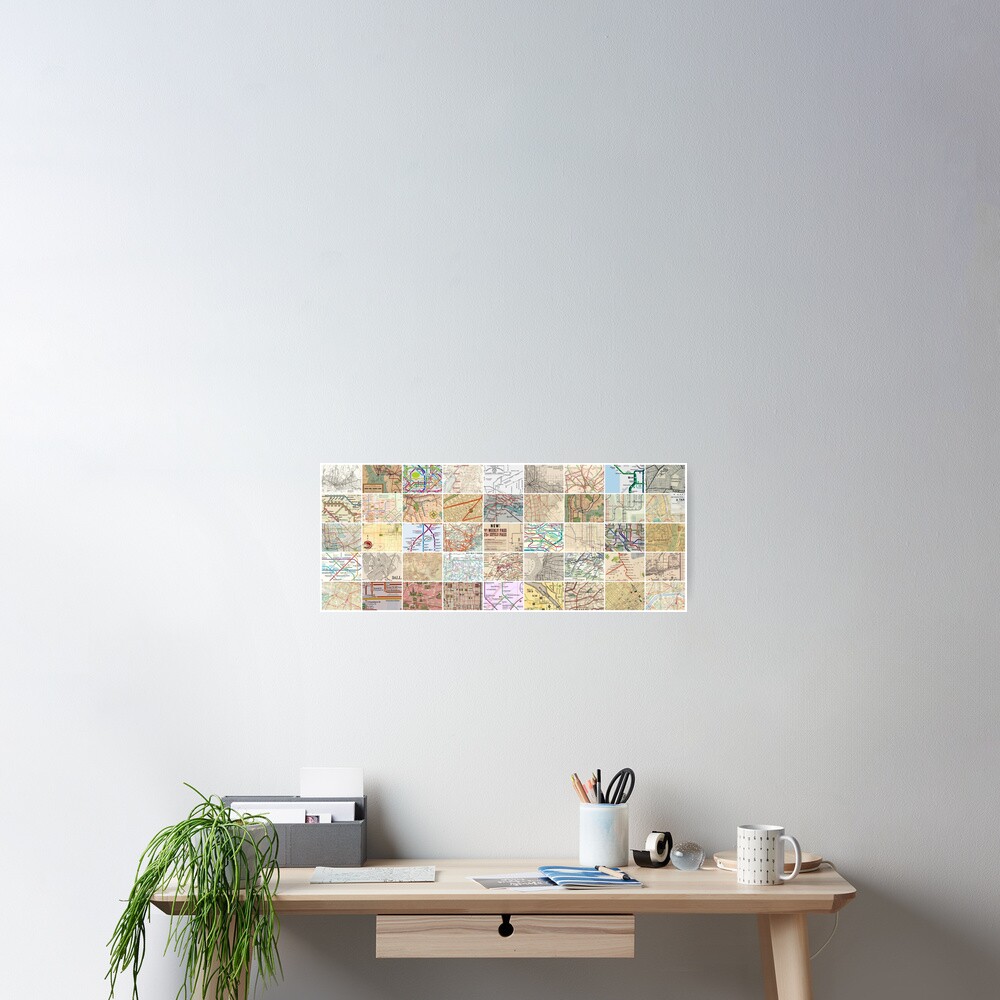 Subway & Transit Maps Poster