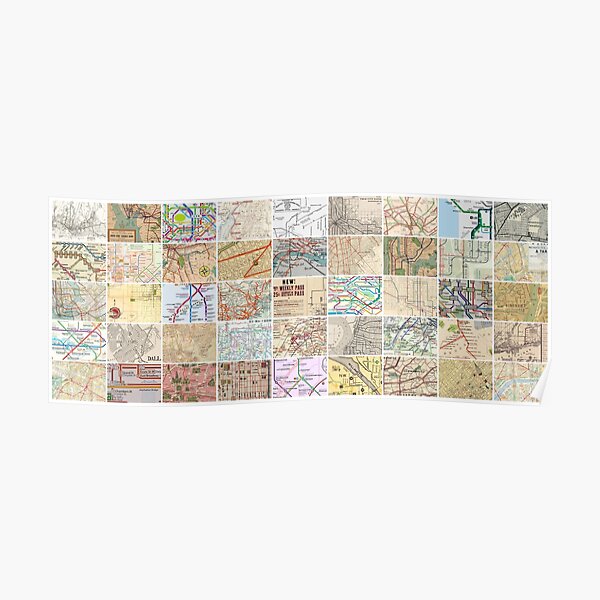 Subway & Transit Maps Poster