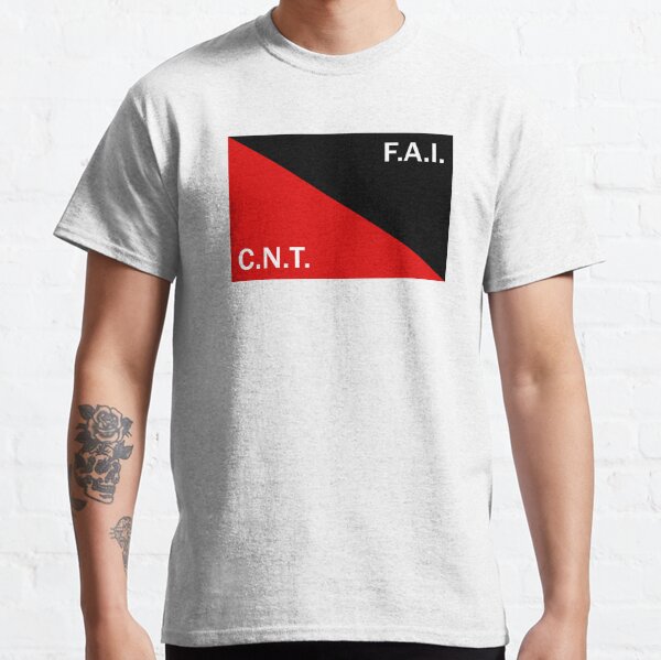 Vista previa del artículo con la obra «Bandera CNT-FAI», diseñado y vendido por KulakPosting.
