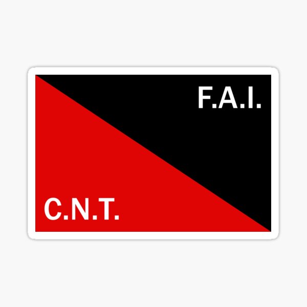 Vista previa del artículo con la obra «Bandera CNT-FAI», diseñado y vendido por KulakPosting.