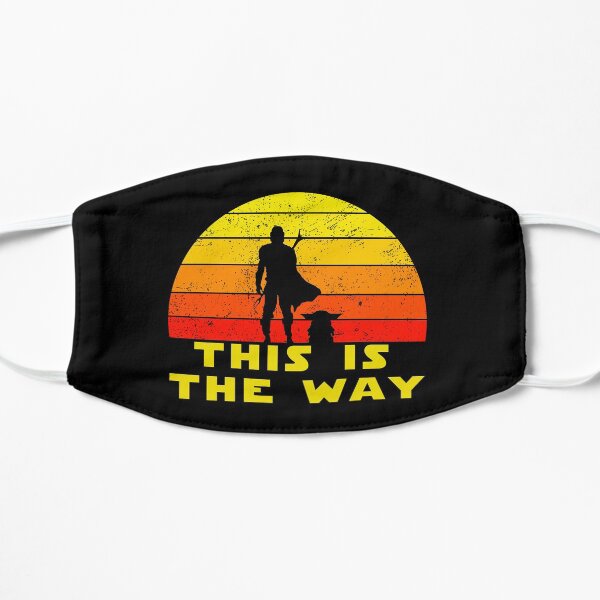 mando retro this is the way and the baby vintage Mask