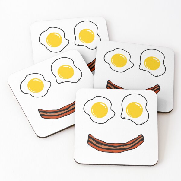 Item preview, Bacon and Eggs Funny Happy Face Breakfast Smiley Face  designed and sold by Essetino.
