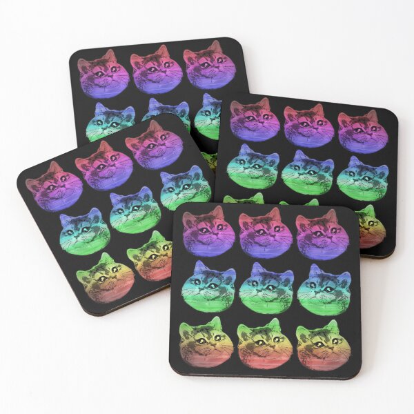 Item preview, Heavy Breathing Cat Meme Rainbow designed and sold by electrovista.