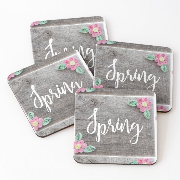 Item preview, Spring, quilled flowers on barn wood designed and sold by Stephanie  Skeem.