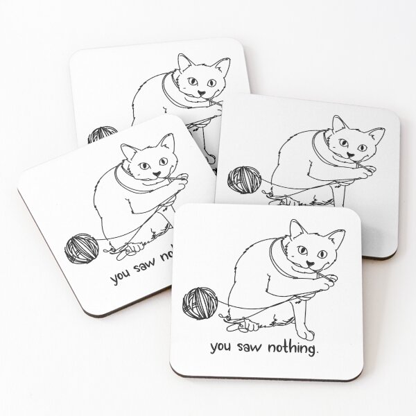 Item preview, You saw nothing cat designed and sold by Kari Nichols.