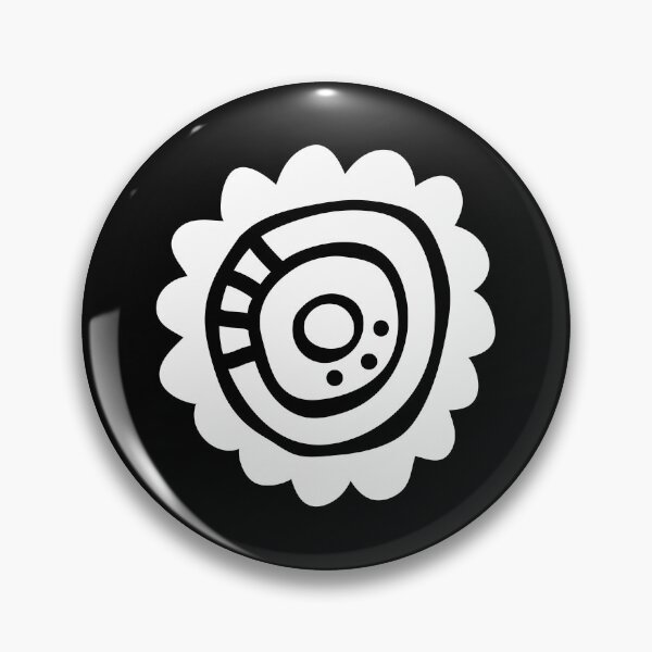 White Abstract Flower Pin