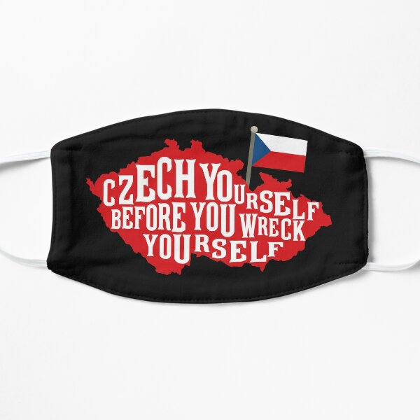 Funny Czech Republic Czech Flag Prague Slovak  Flat Mask