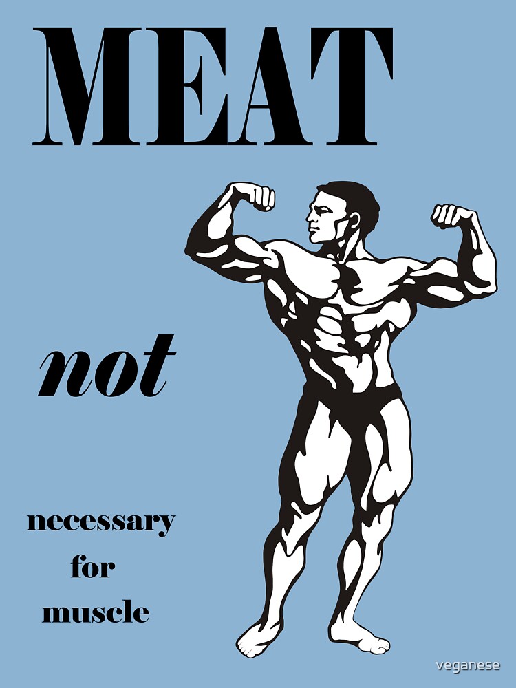 Meat Not Necessary For Muscle Kids T Shirt By Veganese Redbubble - muscular roblox buff shirt