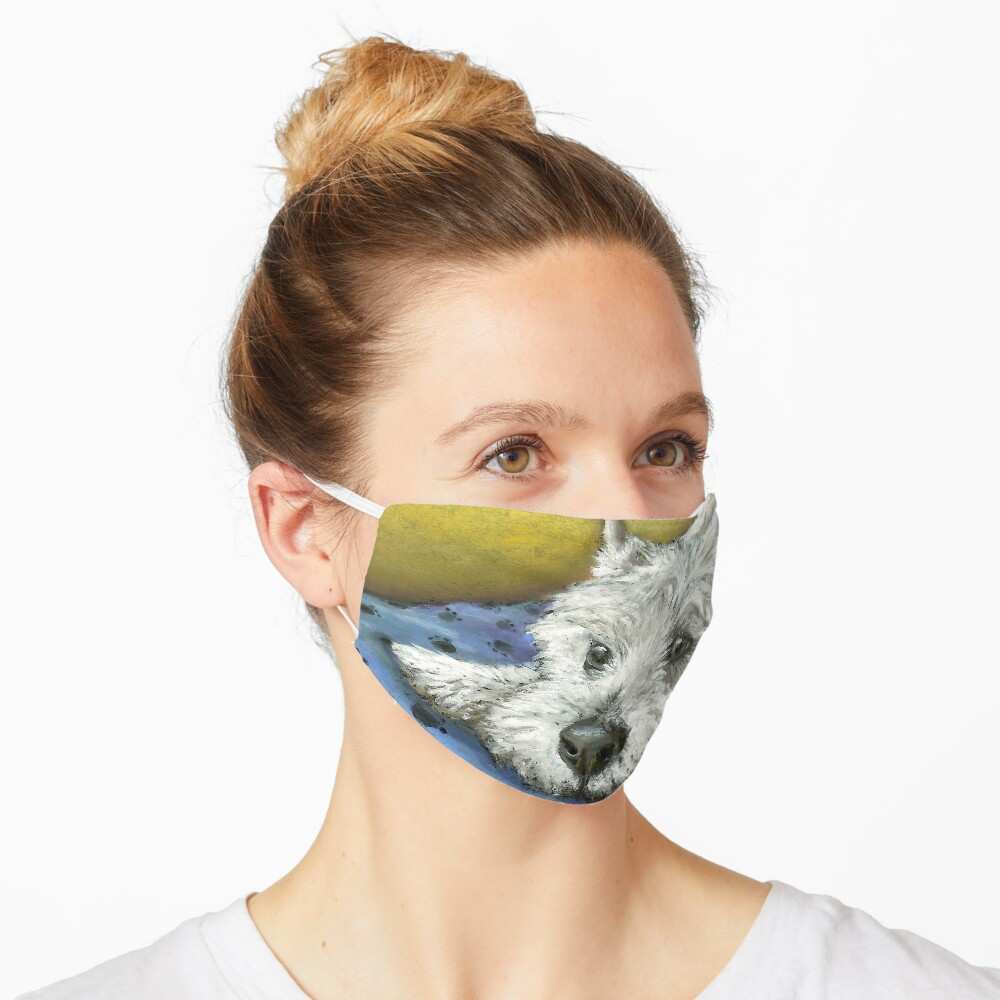 Daydreaming Westie Mask