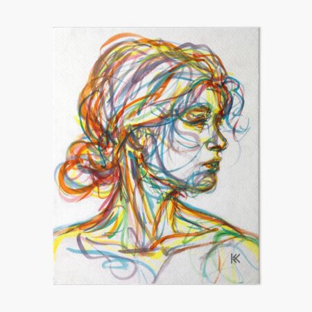 Between Art Board Print
