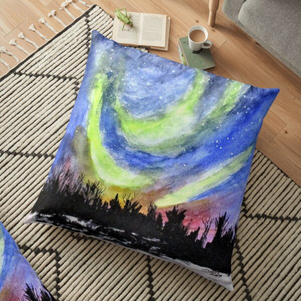 Northern Lights Floor Pillow