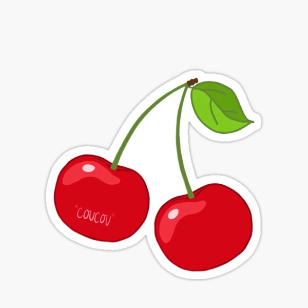 Cherry Coucou With Leaf Sticker