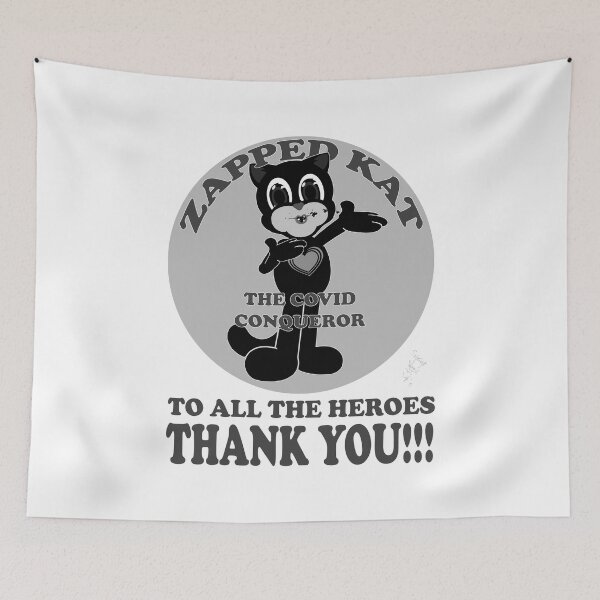 Item preview, Zapped Kat The Covid Conqueror by Swoot designed and sold by swoottees.
