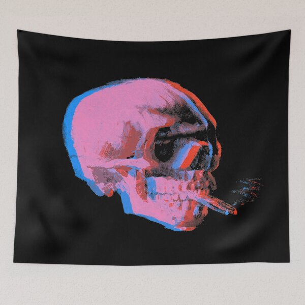 Item preview, Van Gogh Skull with burning cigarette remixed 2 designed and sold by filippobassano.