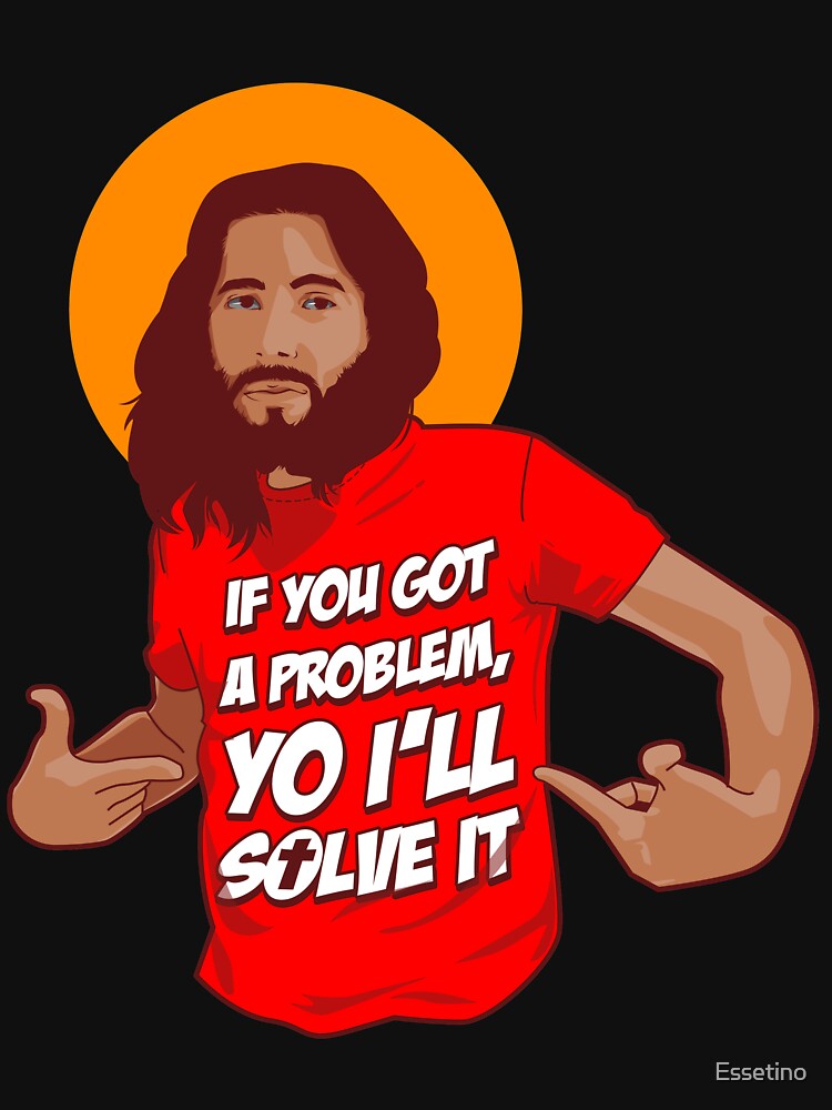 "Funny Jesus Humor Meme Yo Ill Solve It" Pullover Hoodie for Sale by