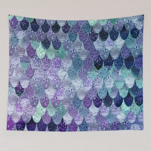 Item preview, SUMMER MERMAID PURPLE MINT GOLD by Monika Strigel designed and sold by SunlightStudios.