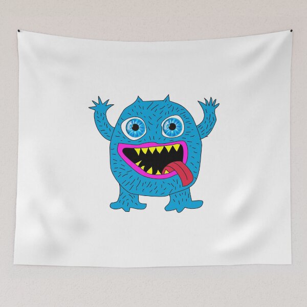 Item preview, Funny blue monster.   designed and sold by Pennylanemerch.