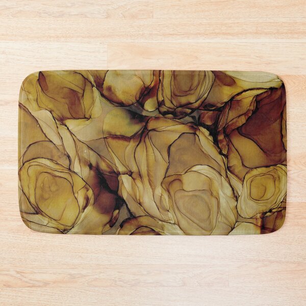 Item preview, Brown Teakwood:  Original Abstract Alcohol Ink Painting designed and sold by herzart.