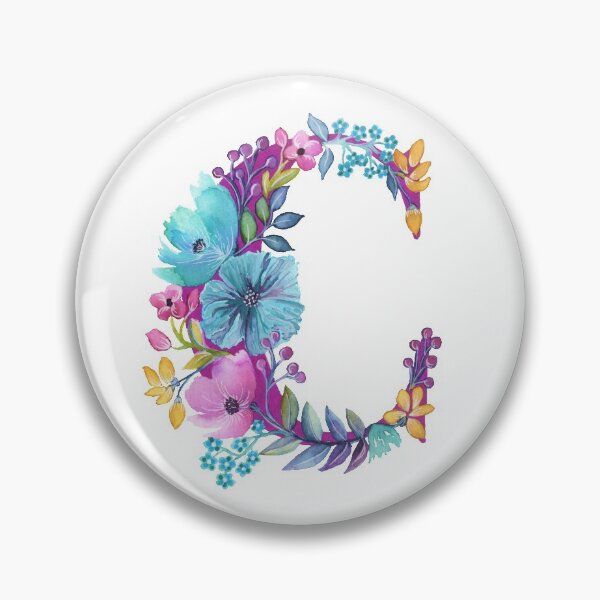 Item preview, Floral Monogram C designed and sold by 3willows.