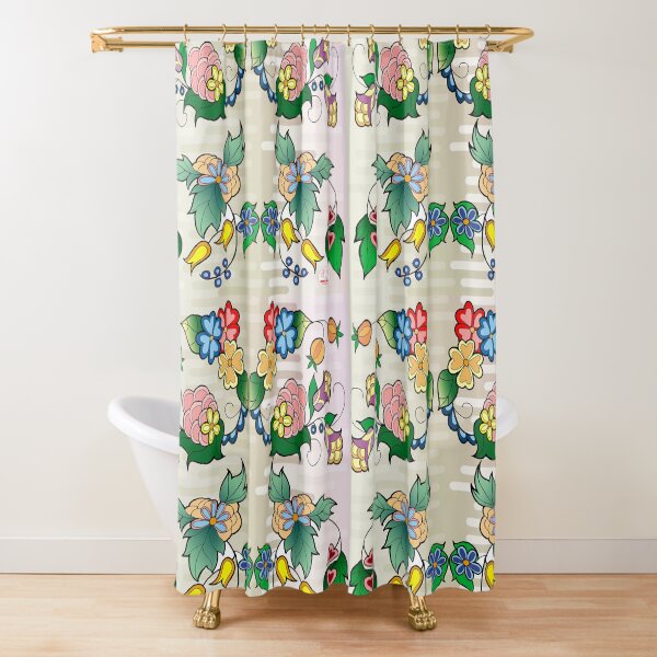 Item preview, floral on birch bark  designed and sold by mylittlenative.