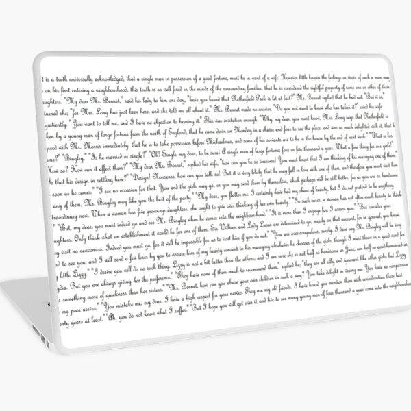 Item preview, Texto de orgullo y prejuicio designed and sold by Nerd Alert Creations.