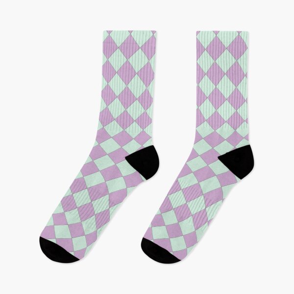 Item preview, Stitchy Pastels - Purple & Aqua designed and sold by JillPillDesign.