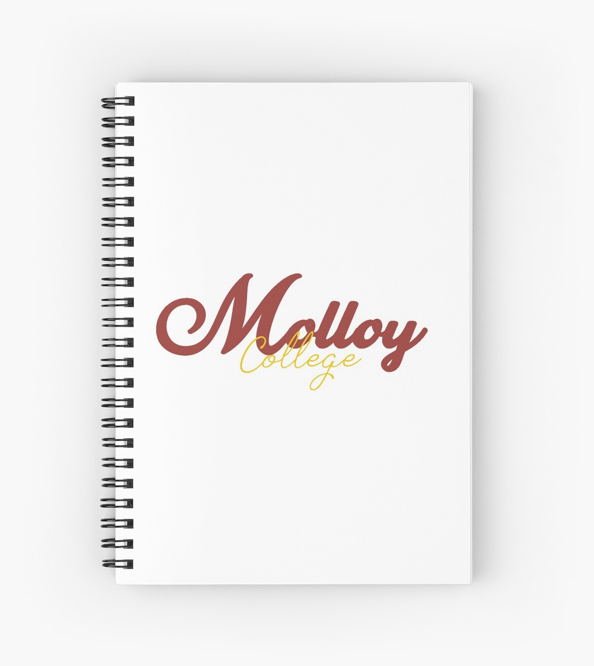 "Molloy College" Spiral Notebook by collegeuts | Redbubble