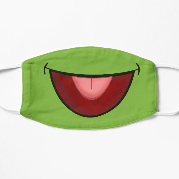 green frog monster mask Flat Mask