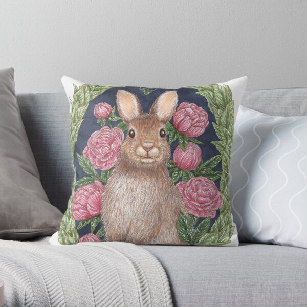 Mr. Bun Bun Throw Pillow