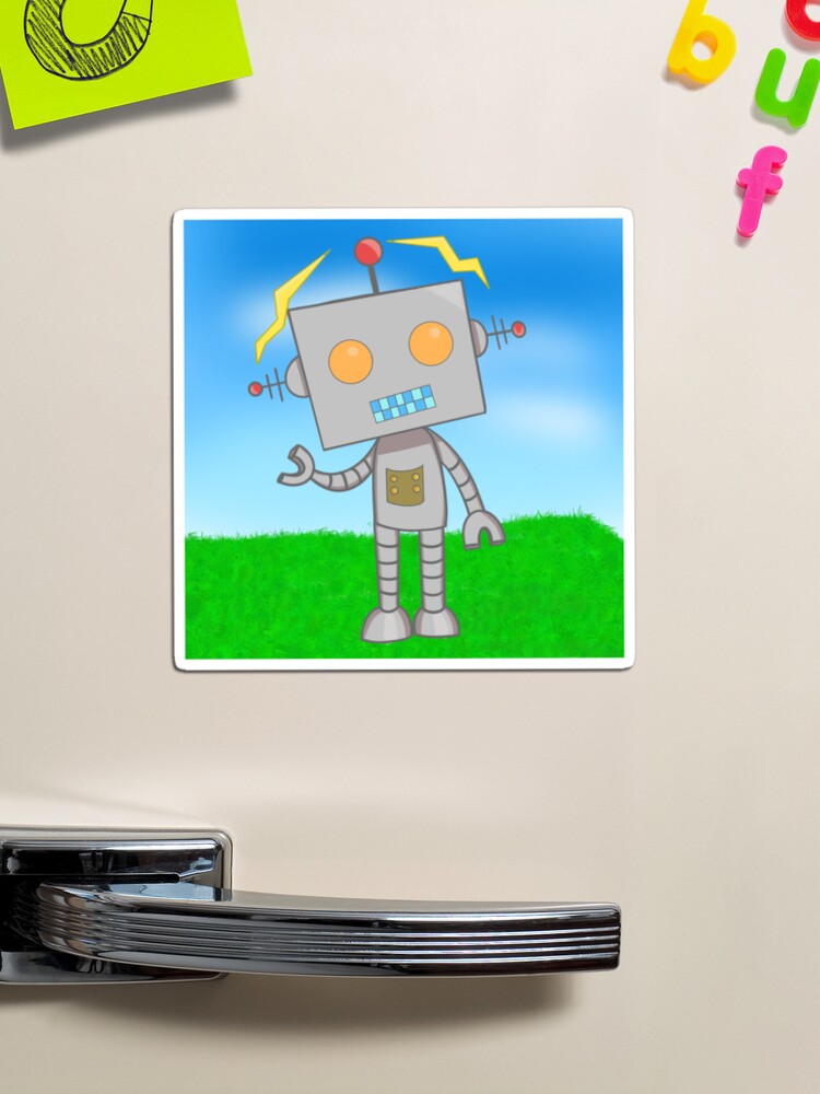 cute robot Sticker for Sale by Attiahbros