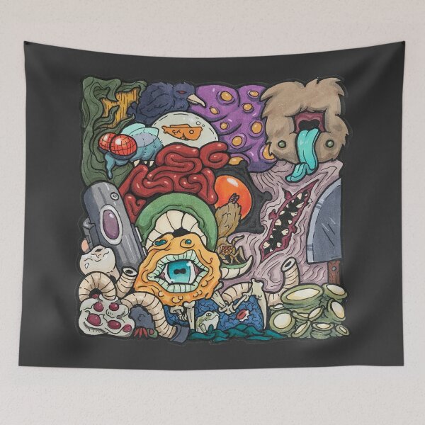 Item preview, Creepy Doodle No.5 designed and sold by Thai Martin Art Junk.