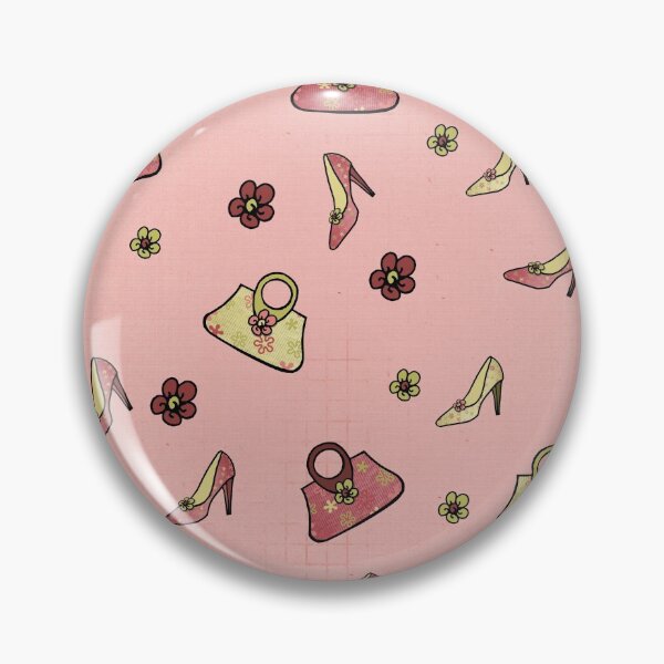 Item preview, Fun Fashion Purse Handbag Shoes Pumps Flowers Retro Design designed and sold by SpookshowDesign.