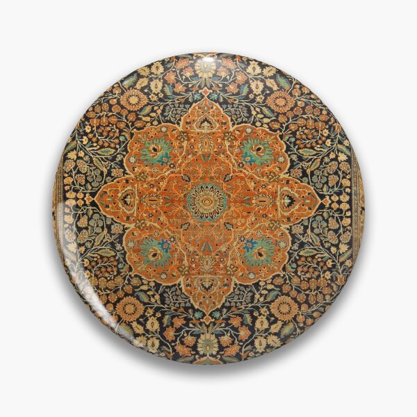Item preview, Antique Mohtashem Kashan Persian Rug Print designed and sold by Vicky Brago-Mitchell®.
