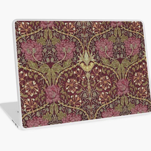 William Morris, Honeysuckle, floral. pattern, art nouveau, vintage,beautiful,belle époque,victorian,trendy,modern, Laptop Skin