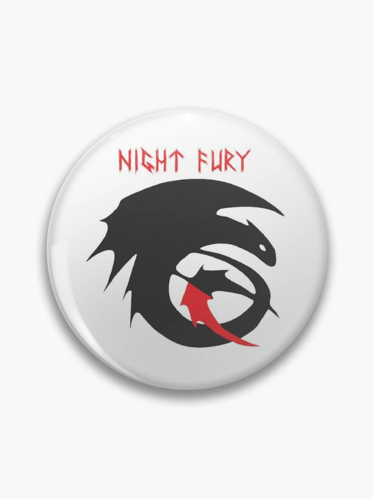 Night Fury Dragon Toothless Pinback Button Pin Funny Meme Tinplate